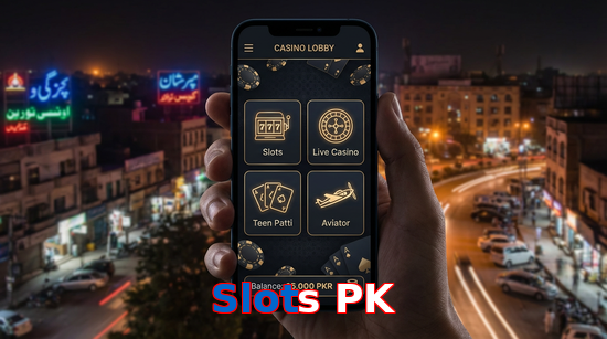 Main screen of Slots PK app page for PK players